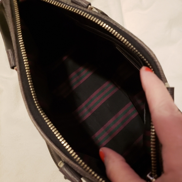 Vintage Jackie Smith Argentina Calf Skin Leather Bag Satchel Handbag Purse - Picture 12 of 16